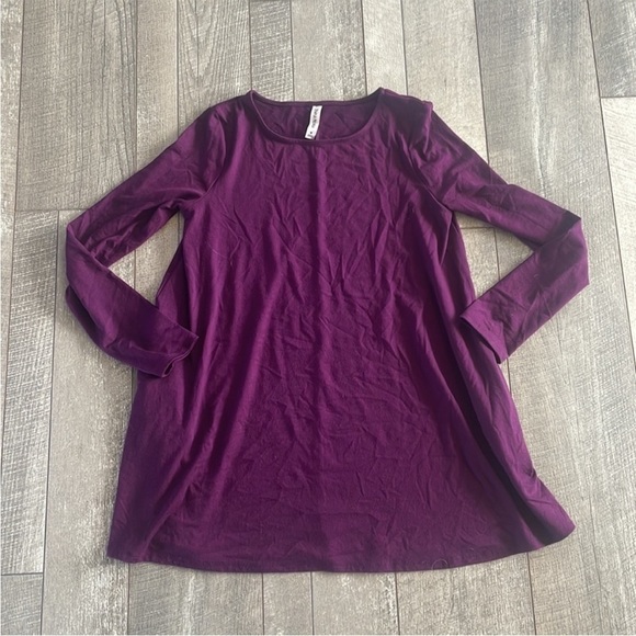 Nordstrom Size Medium Purple Bohemian Style Tunic Top - Picture 5 of 7